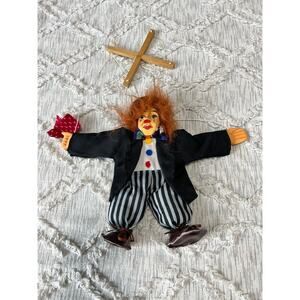 Clown Marionette Handmade German Puppet Theater